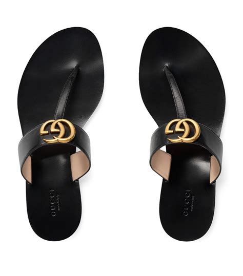 gucci double g sandals black|Gucci closed toe sandals.